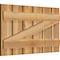 Ekena Millwork Spaced Board-n-Batten Shutters w/Z-Bar, Rough Sawn Western Red Cedar, 34 3/4W x 20H, PR RBS06Z35X020RWR - alternate 2